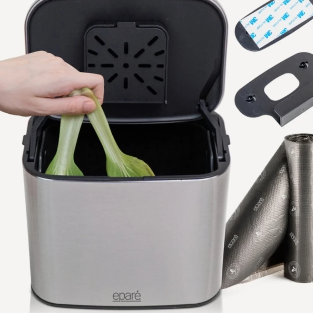 Silver Compost Bin with 124 Bags